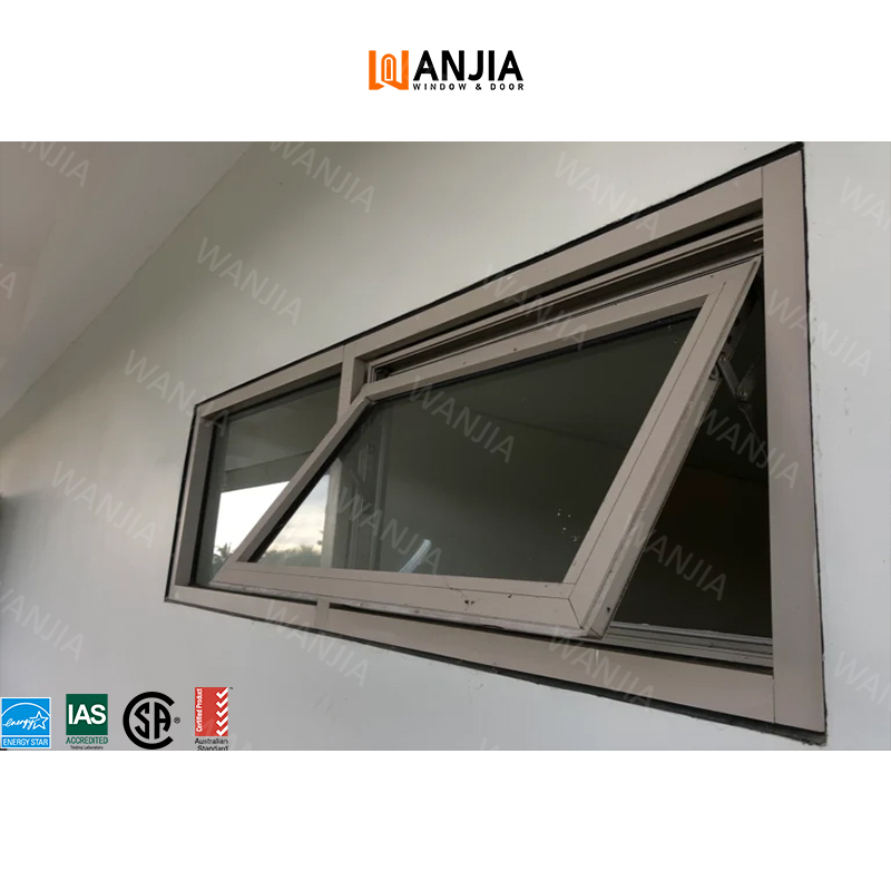 Manufacturer Factory Customized Modern Design Glass Window Commercial Interior Office Top Hung Window Aluminum Awning Window