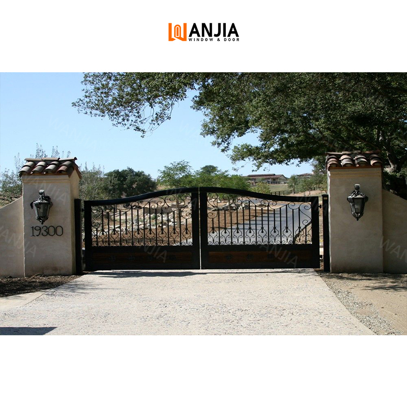 Metal gate design exterior large main entry doors steel main wrought iron doors driveway gate iron gate