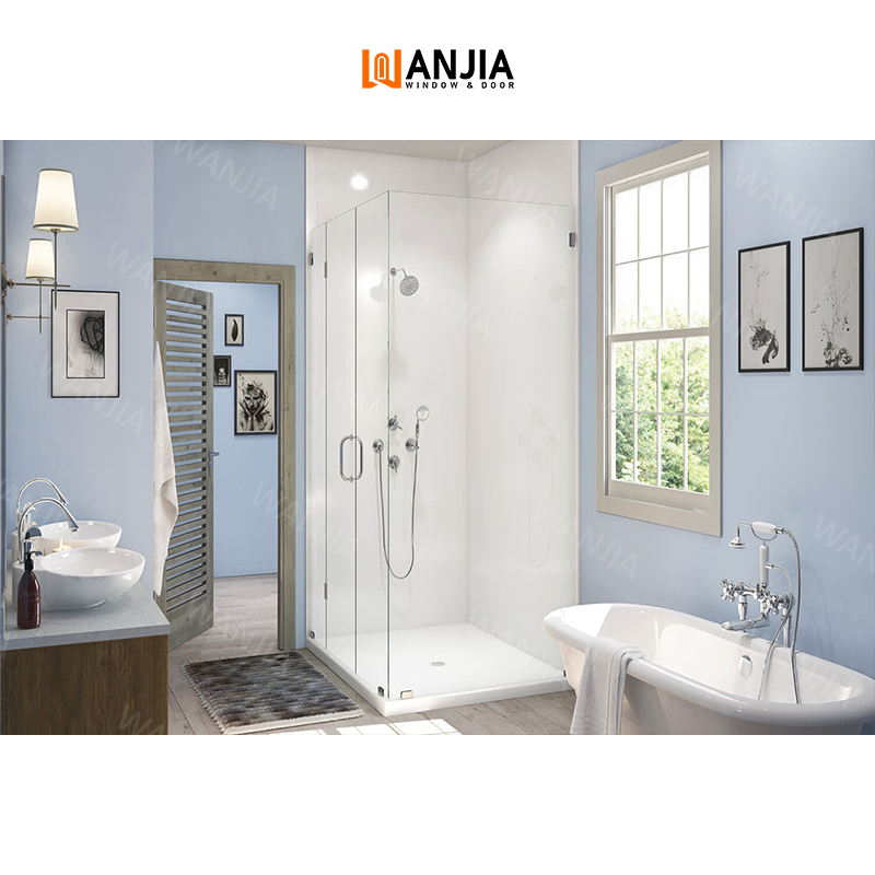 Guaranteed quality bathroom enclosure shower room stainless steel shower doors custom tempered glass quadrant shower doors