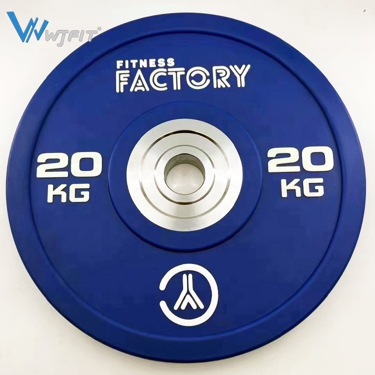 Gym 5kg 10kg 15kg 20kg 25kg de pesas para musculacion Weight Discos Barbell Color Competition Bumper Weight Plates Set