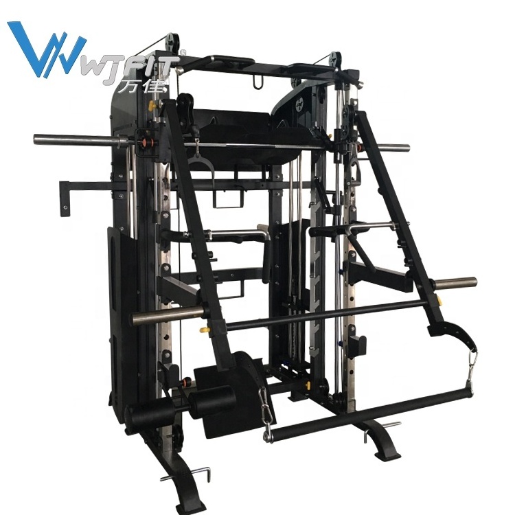 Cable Crossover Multi functional Smith Machine Home Gym Cage Fitness Cable All In One Weight Smith Machine