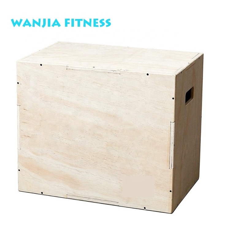 Best Material Used Wood Plyo Box Jump for Gym Training Cardio Exercises Wood Jump Box