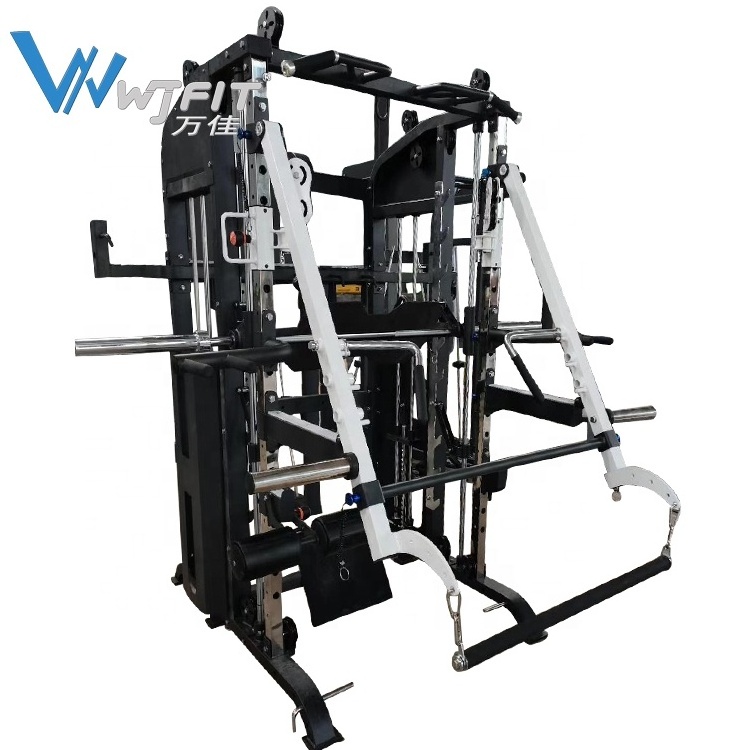 Cable Crossover Multi functional Smith Machine Home Gym Cage Fitness Cable All In One Weight Smith Machine