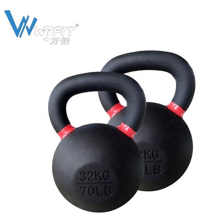 4kg 16kg 20kg 48kg Gym Kettlebell Weight Fitness Casting Iron Kettle Bell Gravity Black Cast Iron Powder Coated Kettlebell