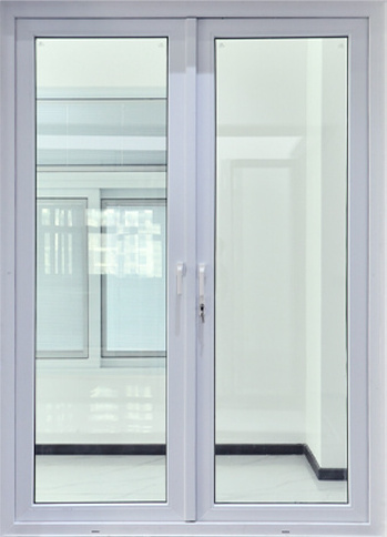 WANJIA Factory European Exterior House French PVC Doors UPVC Double Panel Glass Doors