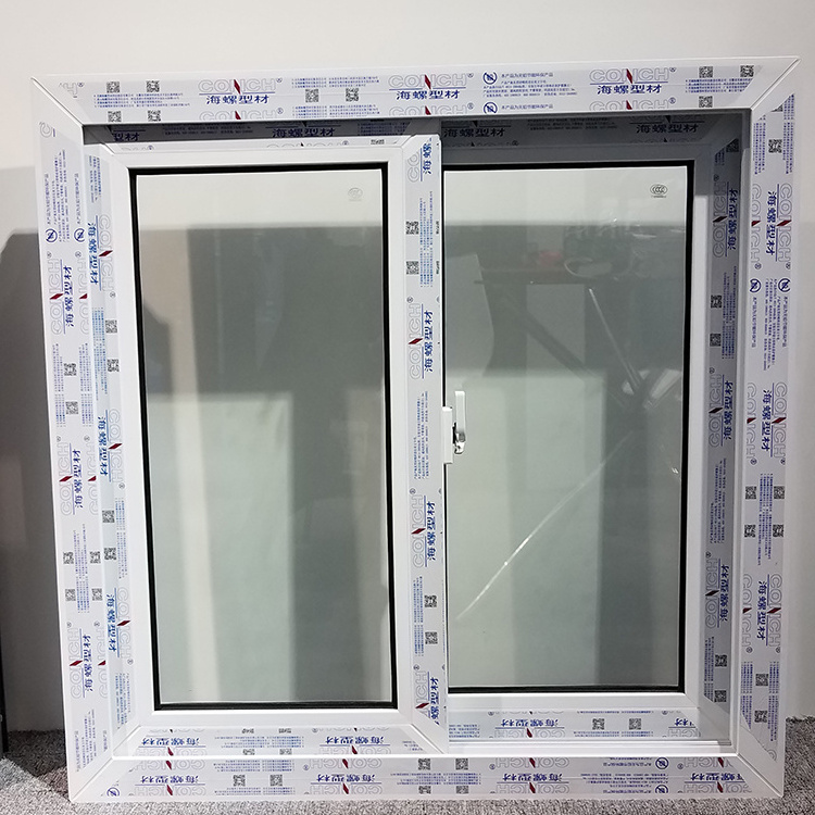 PVC sliding window design UPVC double glazed sliding windows