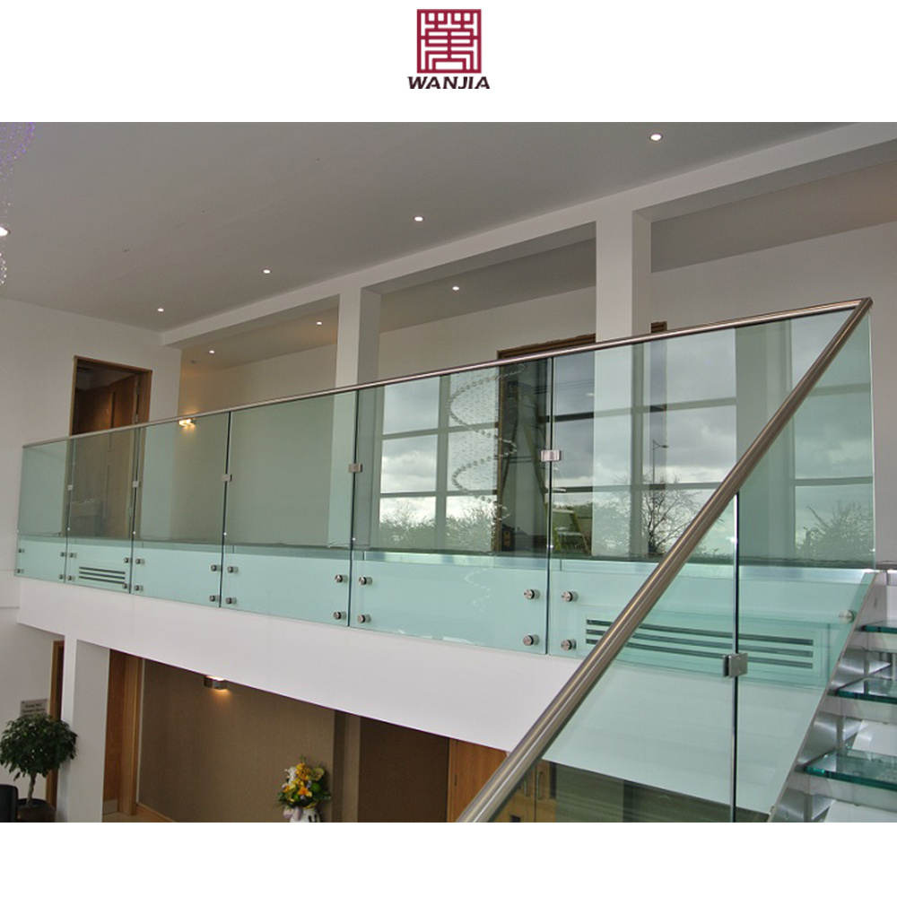 Luxury stainless steel handrail design indoor frameless stairs handrails railing