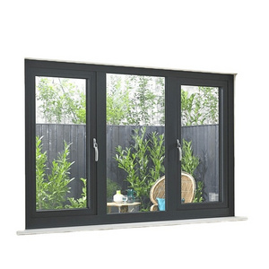 Hiseng modern design aluminium windows thermal break casement window