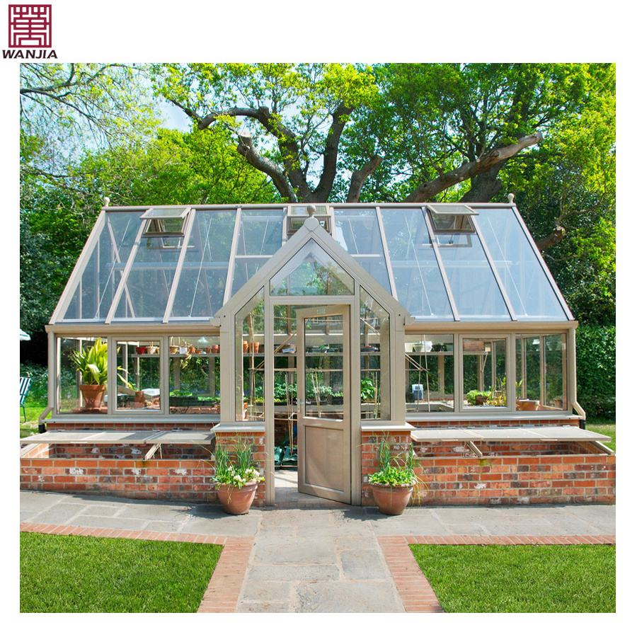 HISENG aluminum frame soundproof glass windows free standing sunroom