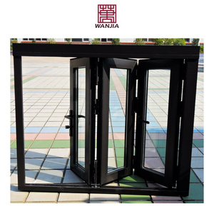 Factory Custom High Quality Commercial Service Accordion Glass Window Aluminum Folding Windows