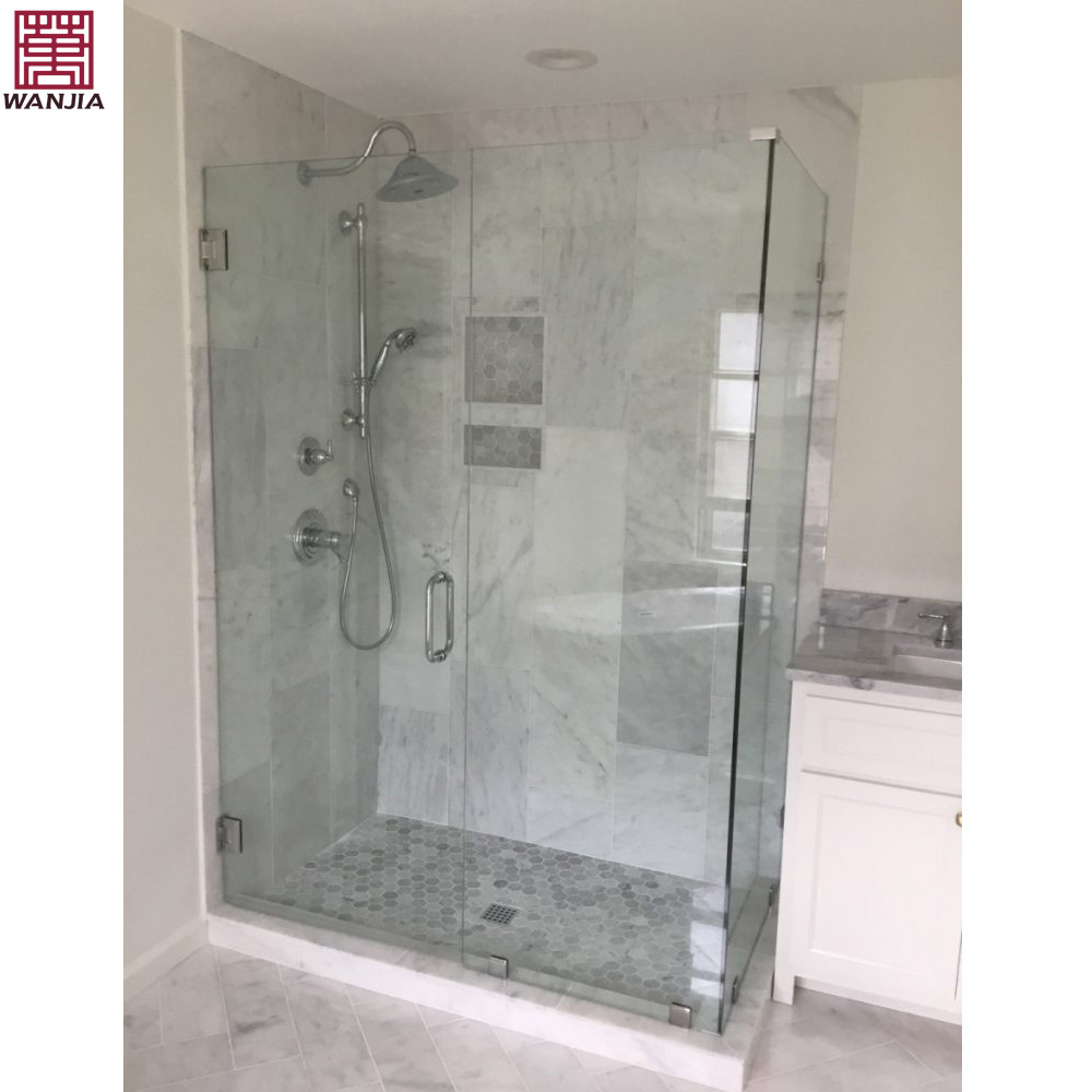 Factory Direct Sale Bathroom Frameless Tempered Glass Pivot Shower Door Shower Door