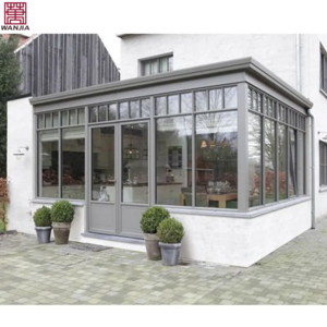 HISENG modern winter garden house aluminium insulated sunroom