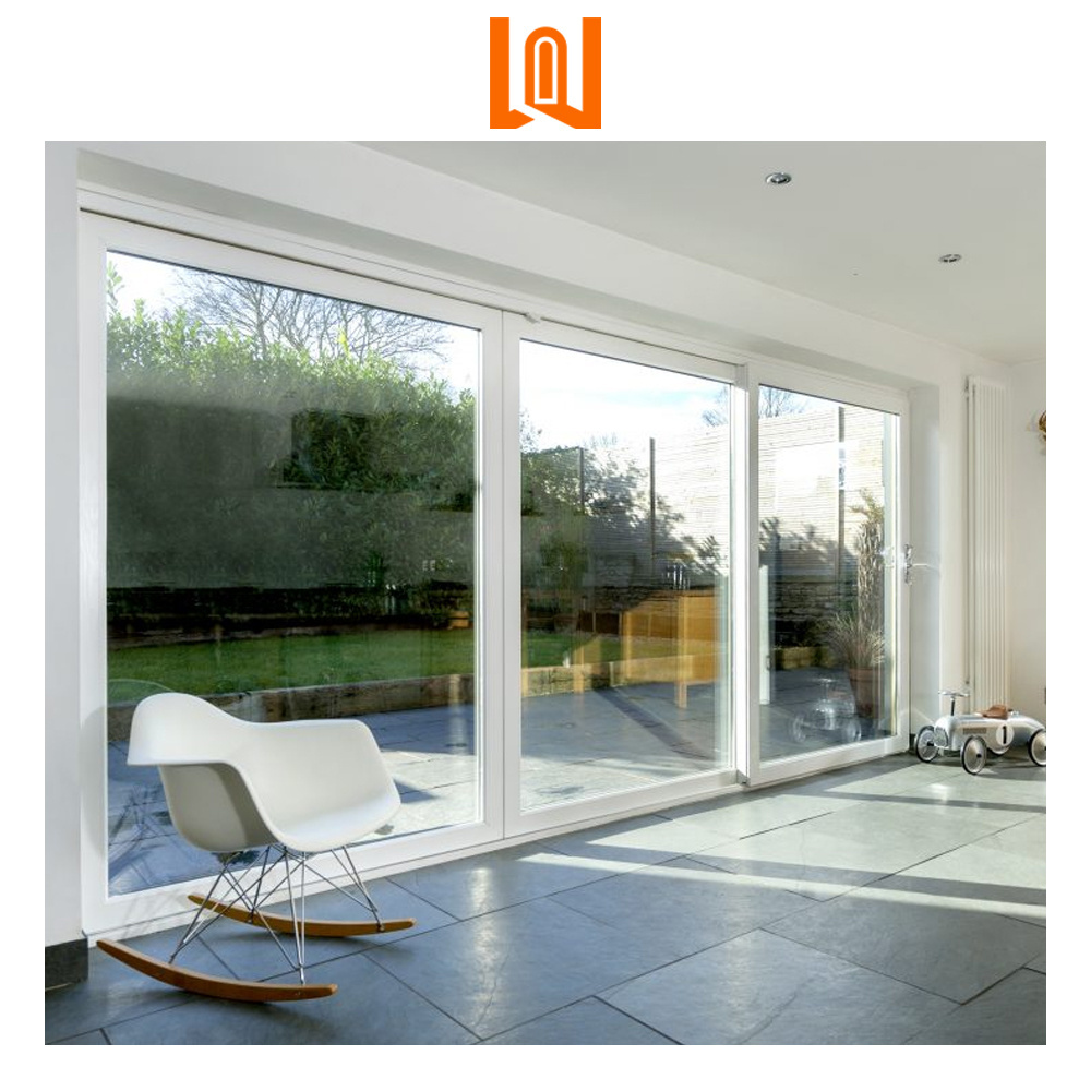 Plastic Balcony PVC Sliding Doors Frameless uPVC Sliding Door Interior PVC Patio Sliding Door