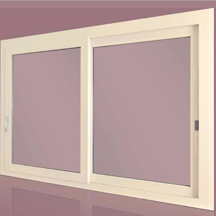 Hiseng European upvc interior design two track PVC sliding window