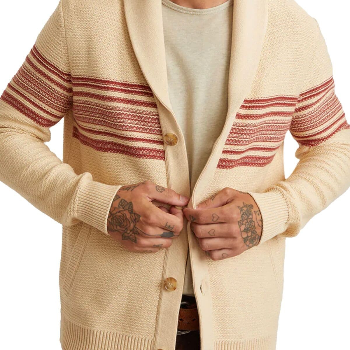 Custom Mens 100% Merino Wool V-Neck Long Sleeve Plain knitted Men's Cardigan Sweater