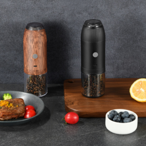 USB rechargeable Factory New Design Gravity Automatic salt pepper grinder with lighting