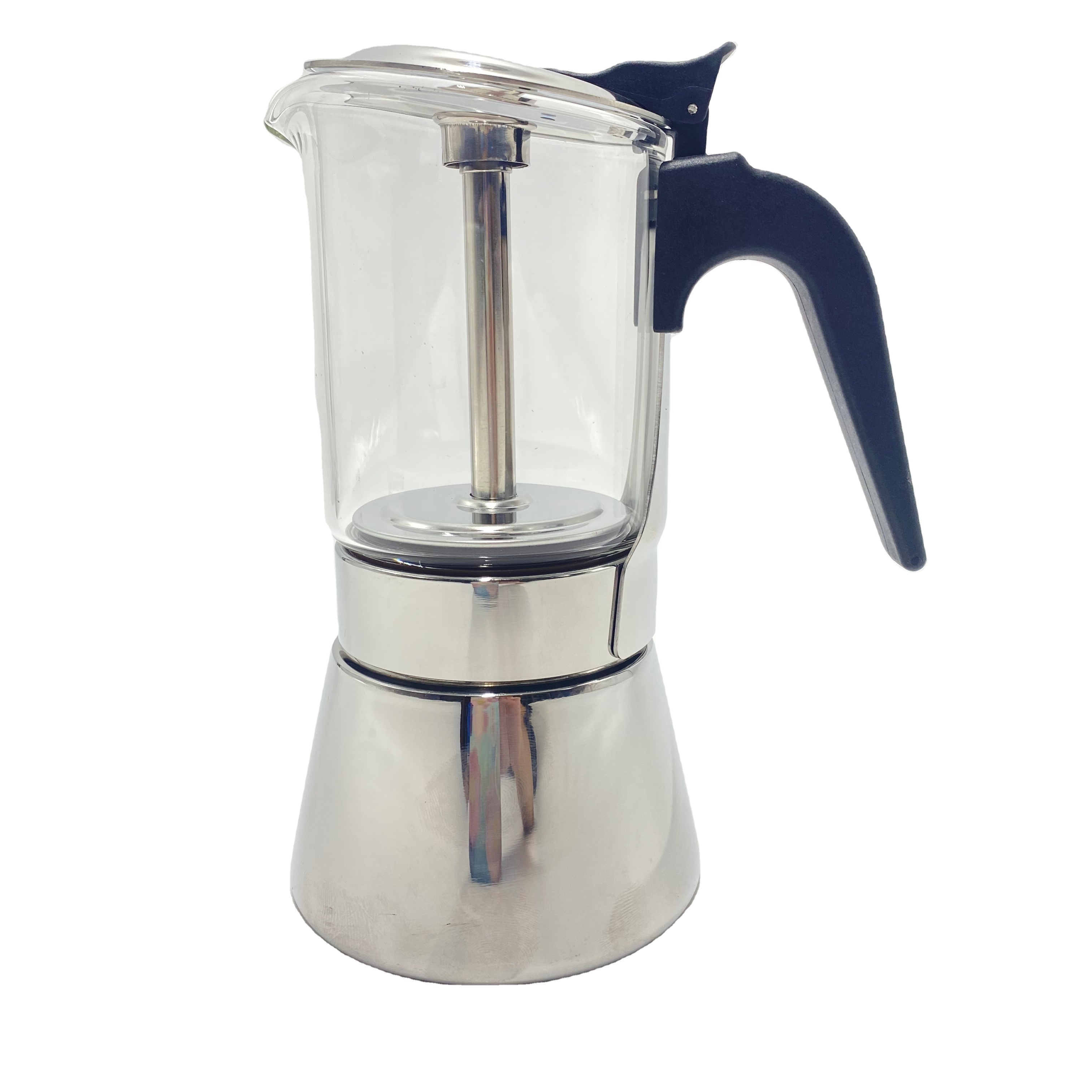 Moka Pot Italian Coffee Machine Espresso Aluminum Geyser Coffee Maker Kettle Latte Stove Classic Coffee Barista Accessories160ml