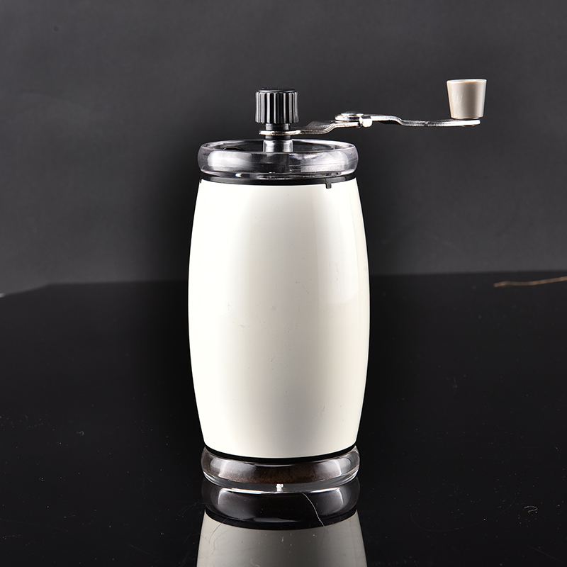 Factory wholesales  Stainless Steel Adjustable Ceramic Burr  hand Manual Coffee grinder with Jar