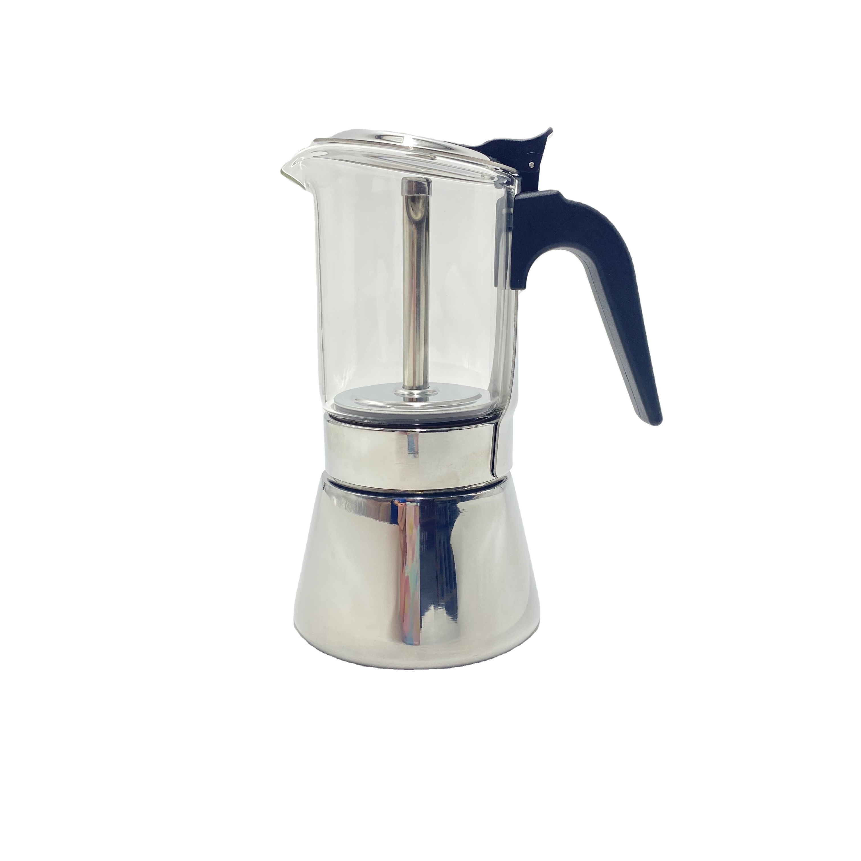 Bialetti Moka Cafetera Espresso Coffee Maker Pot 3 Cup Aluminum Italy Business Customize Body Metal Tools Box Logo Time Sets Tea