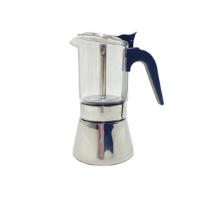 Bialetti Moka Cafetera Espresso Coffee Maker Pot 3 Cup Aluminum Italy Business Customize Body Metal Tools Box Logo Time Sets Tea