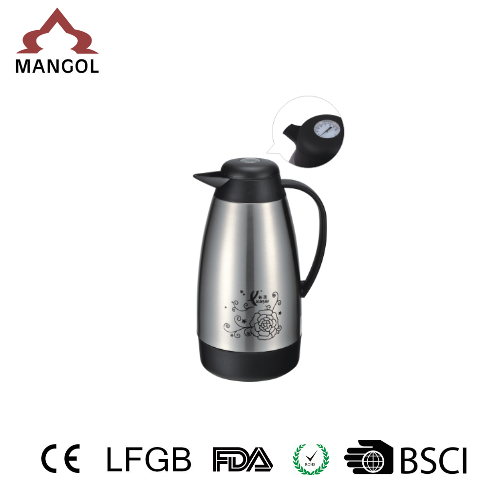 1 Liter Stainless Steel Coffee Pot with Thermos Carafe