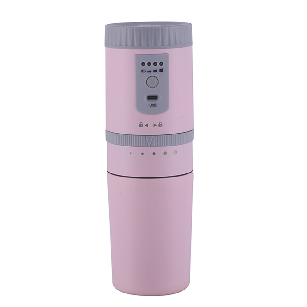 Factory whole sale hot sale USB Recharge portable  electric coffee grinder and coffee maker with a filter