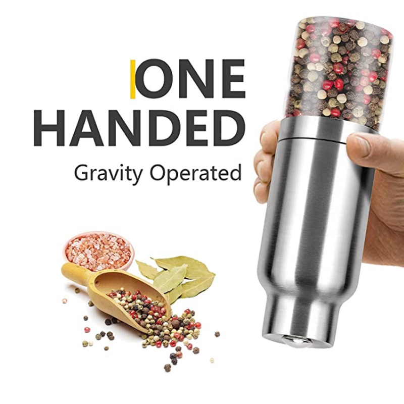 Electric Salt and Pepper Grinder Set Battery Operated automatic grinder gravity electric pepper and salt grinder set