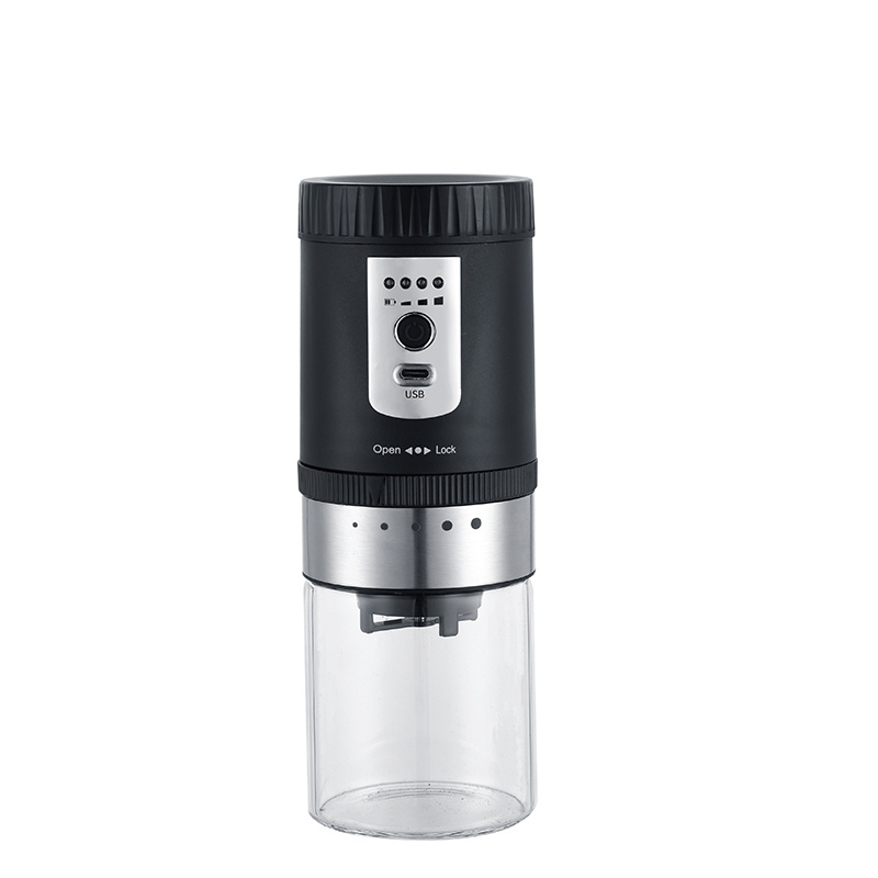 hot selling electric coffee grinder commercial coffee mill with glass jar USB rechargeable Kitchenware gadget 2020