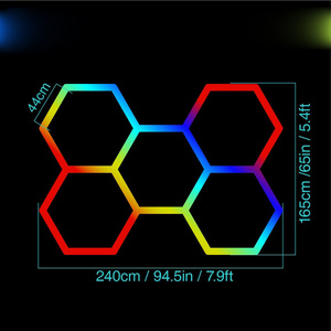 RGB Hexagon Lighting with Music Mode