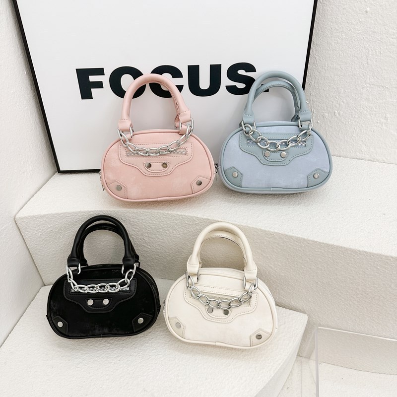 New Fashion Niche Design Shoulder Bag Trendy Western Style Chain Bag Crossbody Mini Children's Handbag