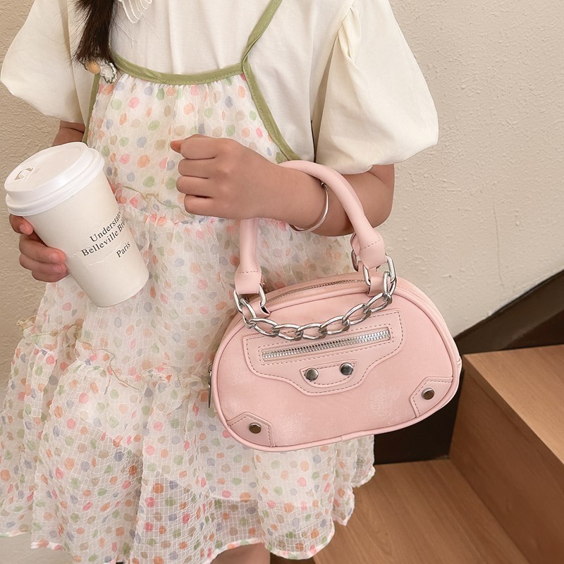 New Fashion Niche Design Shoulder Bag Trendy Western Style Chain Bag Crossbody Mini Children's Handbag