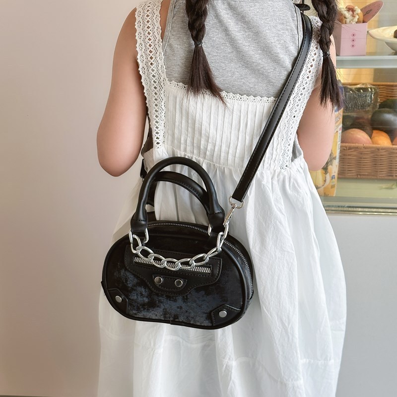 New Fashion Niche Design Shoulder Bag Trendy Western Style Chain Bag Crossbody Mini Children's Handbag