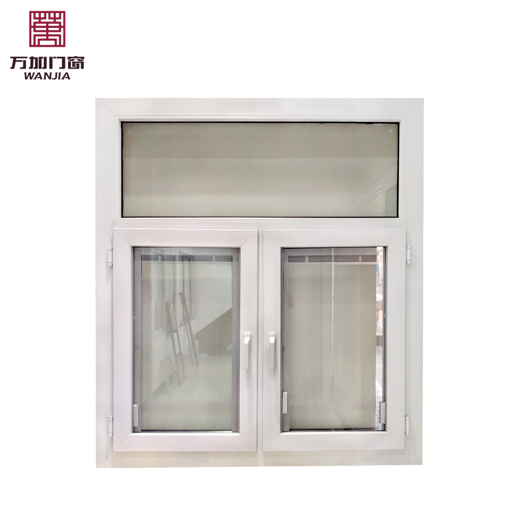 WANJIA house windows Double glazed pvc window and doors upvc casement window