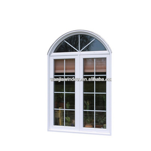 foshan factory cheap price grill design PVC sliding arch window