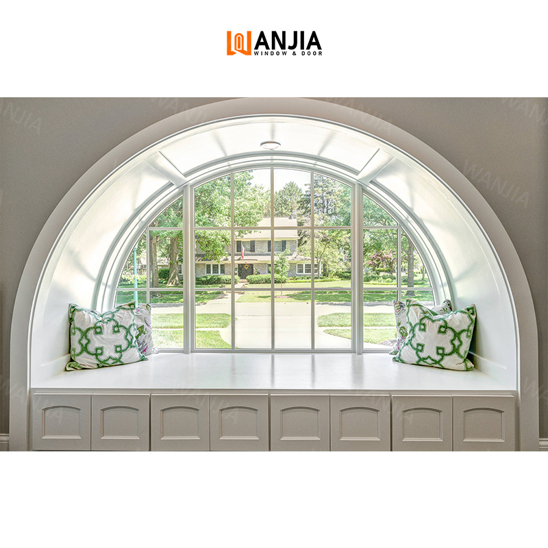 European arch design soundproofing custom windows thermal break fixed windows interior picture windows