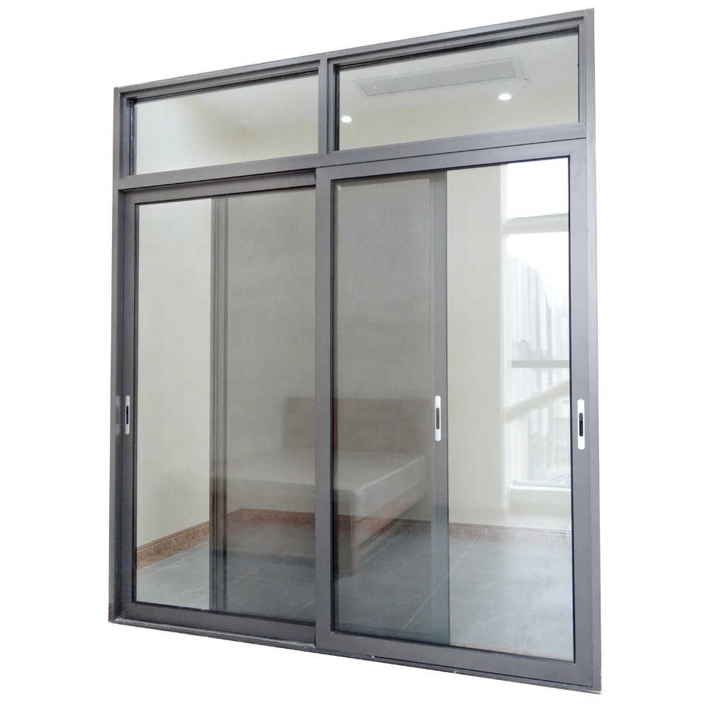 American Standard Balcony Soundproof Sliding Door Aluminium Sliding Glass Door