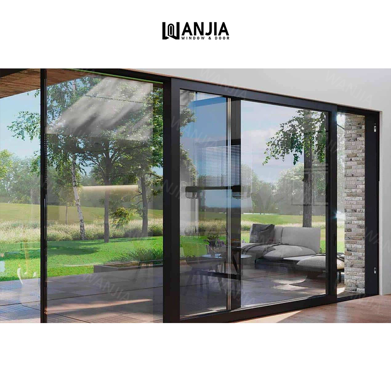 Customized Factory Direct Minimalist Design Exterior Aluminum Door Patio Sliding Door Glass Sliding Door