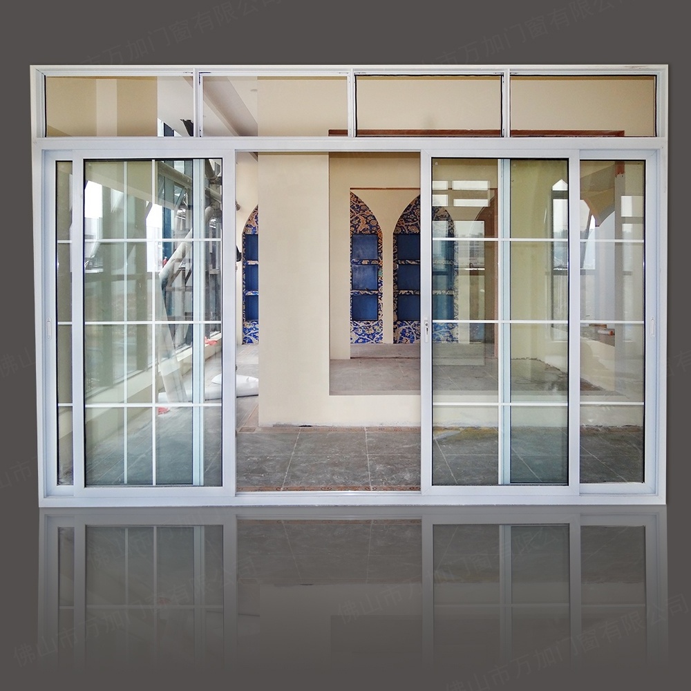 WANJIA modern design uPVC sliding door PVC doors