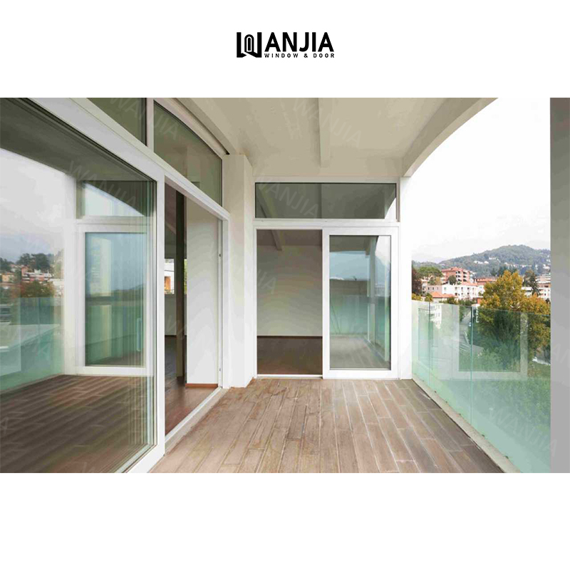 Minimalist design upvc door external sliding door plastic pvc sliding glass doors