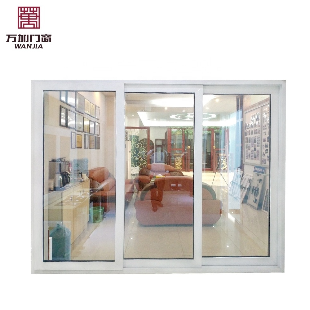 WANJIA modern design uPVC sliding door PVC doors