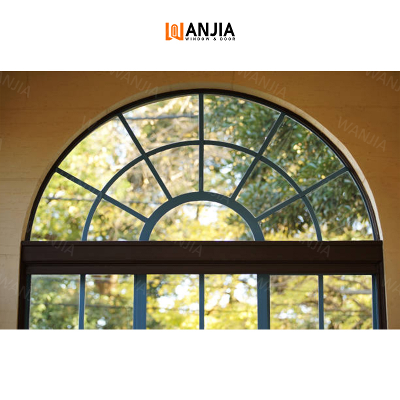 European arch design soundproofing custom windows thermal break fixed windows interior picture windows