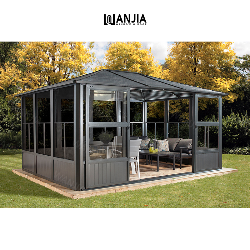 WANJIA free standing sunroom solarium veranda aluminum sunrooms glass houses aluminum sunroom