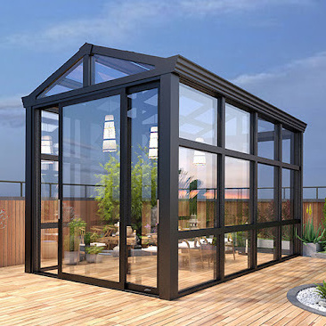 WANJIA outdoor glass sunroom veranda aluminum sun room