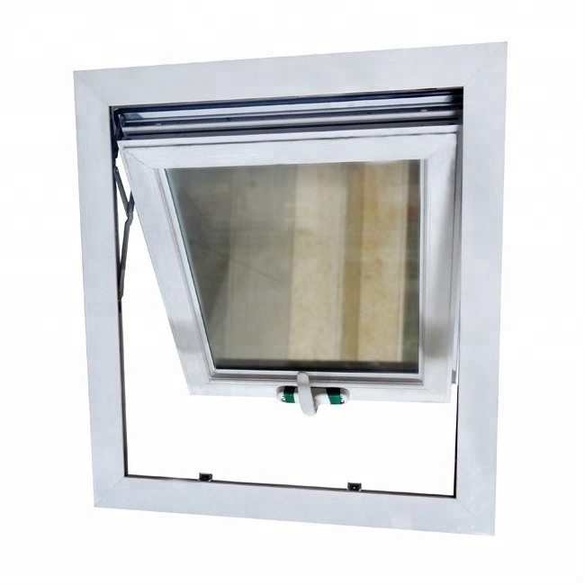 Factory Price Hot Sale Aluminium Small Toilet Bathroom Window Double Glazed Awning Window Top Hung Window