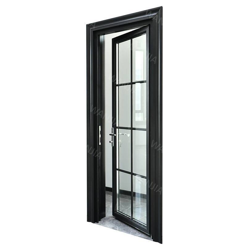 Apartment house modern design bedroom bathroom interior double glazed aluminum door grille casement door french door