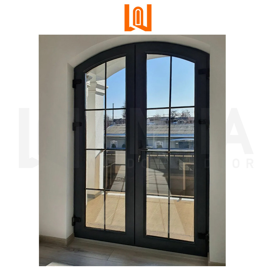 WANJIA factory direct supply custom simple iron single door design security iron doors