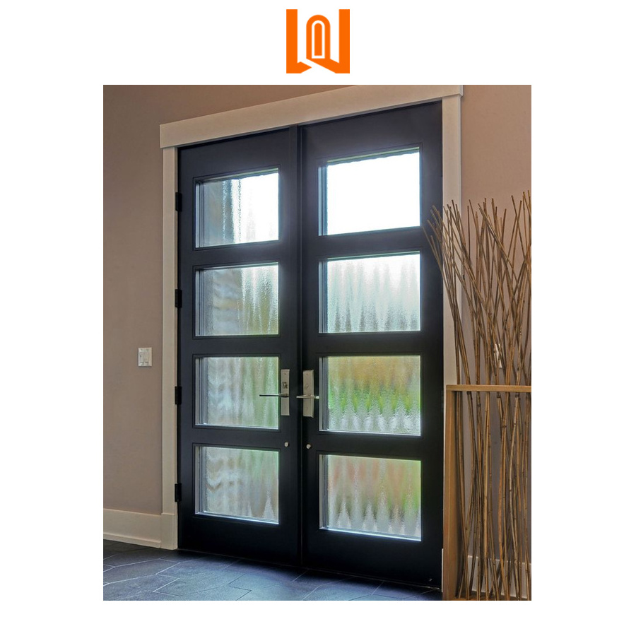 WANJIA factory direct supply custom simple iron single door design security iron doors