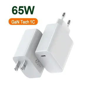 Hot selling US plug for smart phone 65w usb c charger adapter with UL certification