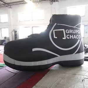 Hot Sale giant inflatable boots, inflatable leather shoe for advertising