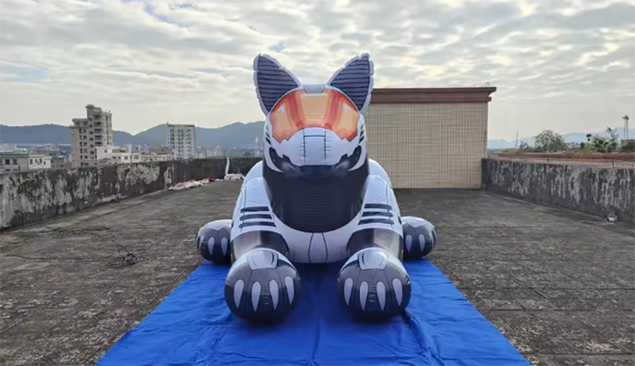 Customized high quality PVC inflatable Wolf animal Wolf model